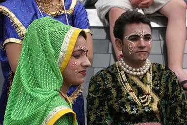  Dancing couple resting